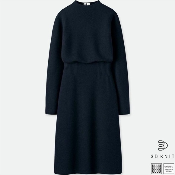 Uniqlo | Dresses | Uniqlo 3d Knit Mock Neck Wool Dress | Poshmark Uniqlo | Dresses | Uniqlo 3d Knit Mock Neck Wool Dress | Poshmark